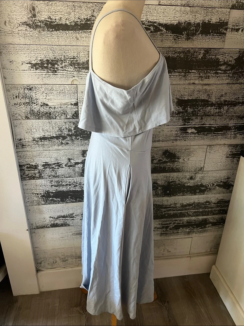 Leith Light Blue Ruffle Maxi Dress - Picture 2 of 7